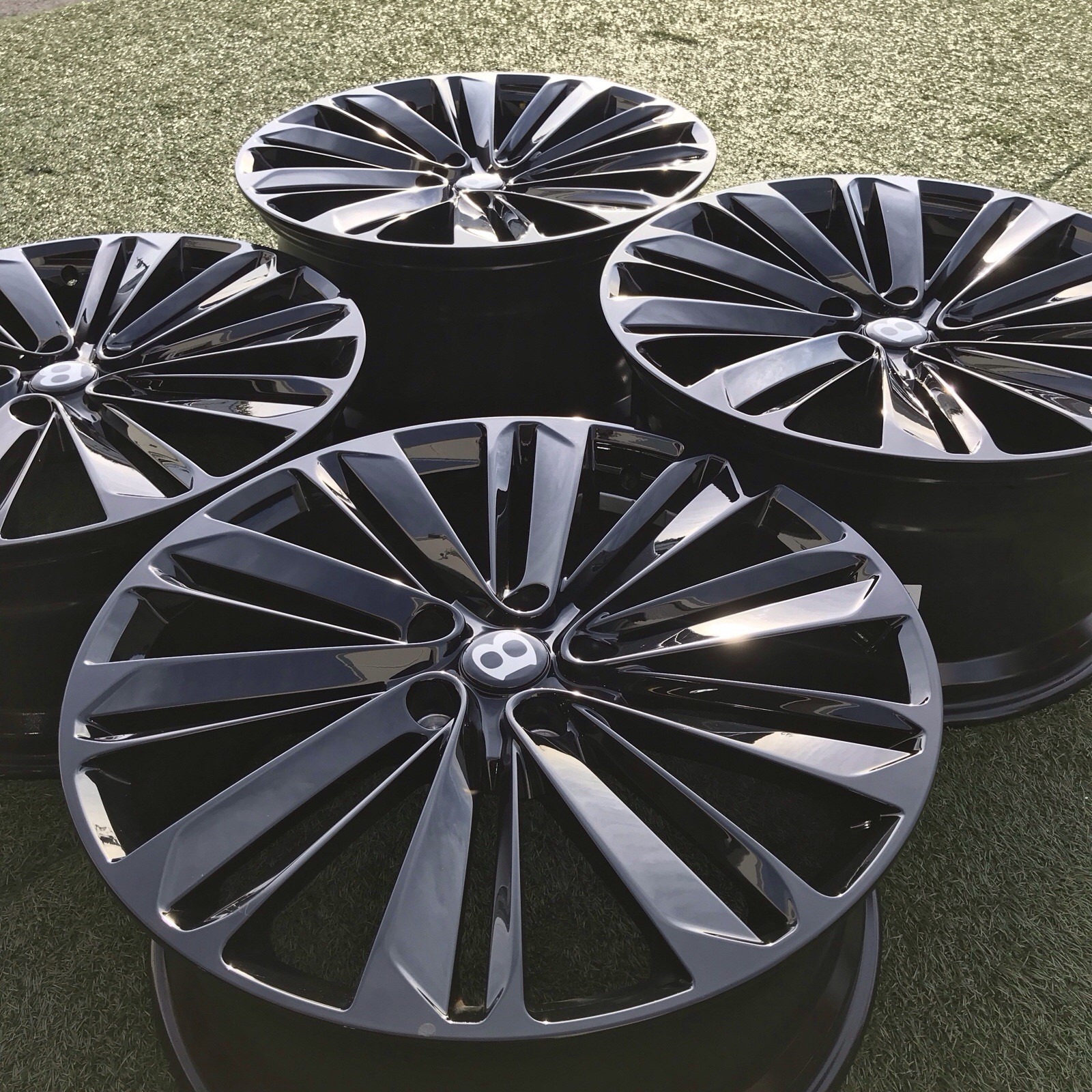 22 BENTLEY RIMS CONTINENTAL GT GTC 2025 RIMS OEM FACTORY 3SA601025AQ BLACK
