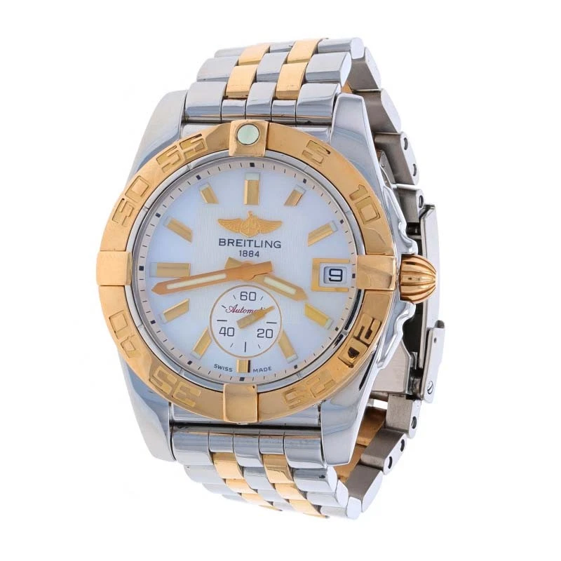 Reloj Pulsera Breitling Galactic - Acero Inoxidable Oro Rosa 18k Automático 1 Año De Garantía Foto 4 de 4