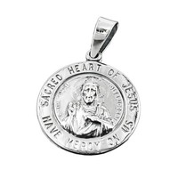 AnhäNger 26Mm Herz-Jesu-Verehrung Dunkel GeschwäRzt Silber 925 | Gallay