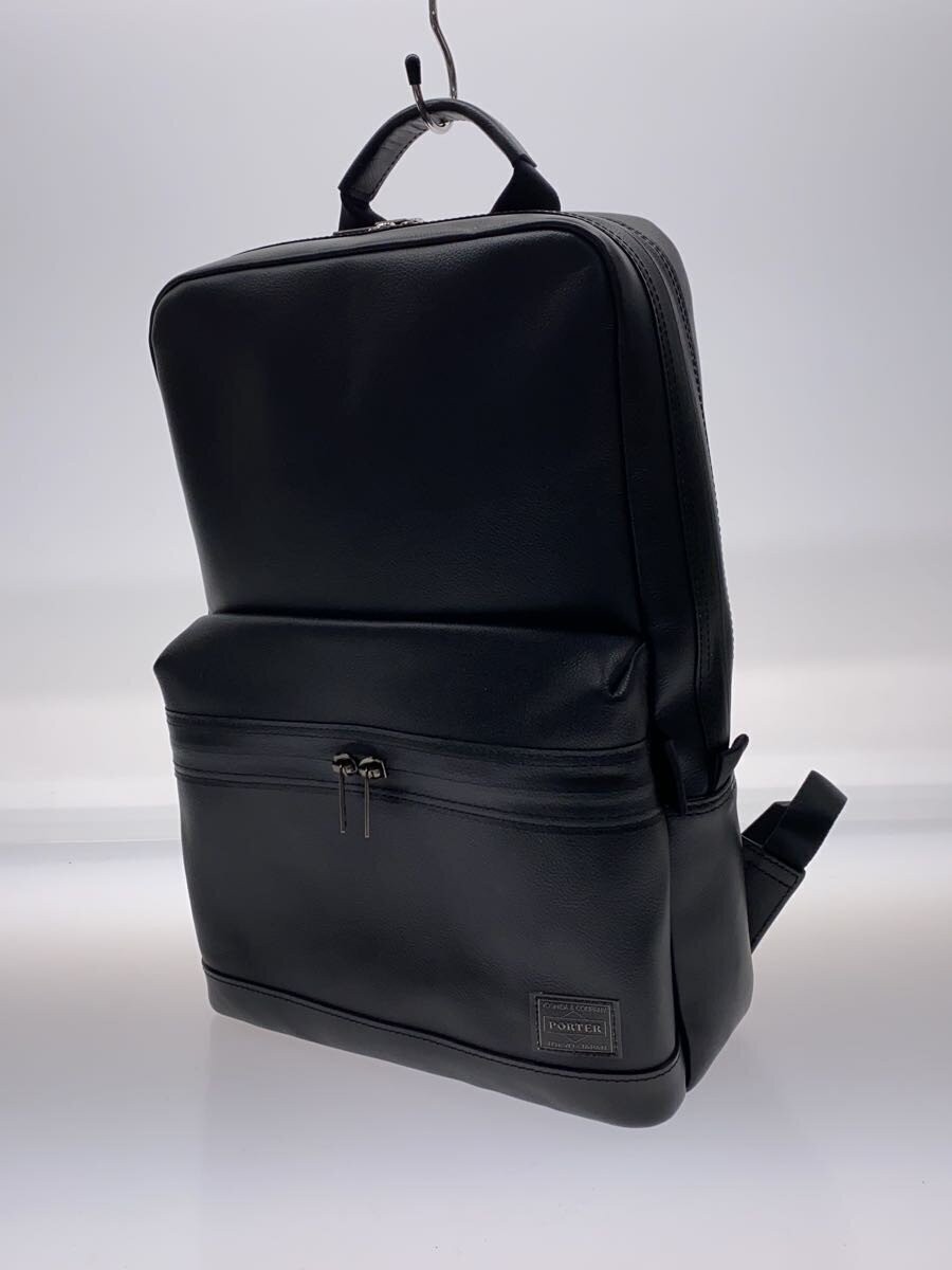PORTER◆Backpack/Leather/BLK/Plain - image 2