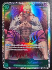 Donquixote Doflamingo  OP04-031 SR ONE PIECE Tcg Card Game NM GREEN Reprint
