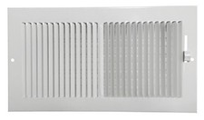 661 Series 10" x 5" White Ceiling or Sidewall Register (6611005)