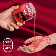 Fever Hot Wax Candle Red Couples Massage Oil Glass Jar 6 Oz Ounces Lightly Scent