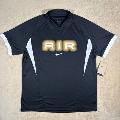 Nike Dri-Fit Air Black Football Training Jersey HM0173-010, Men's Large - NWT
