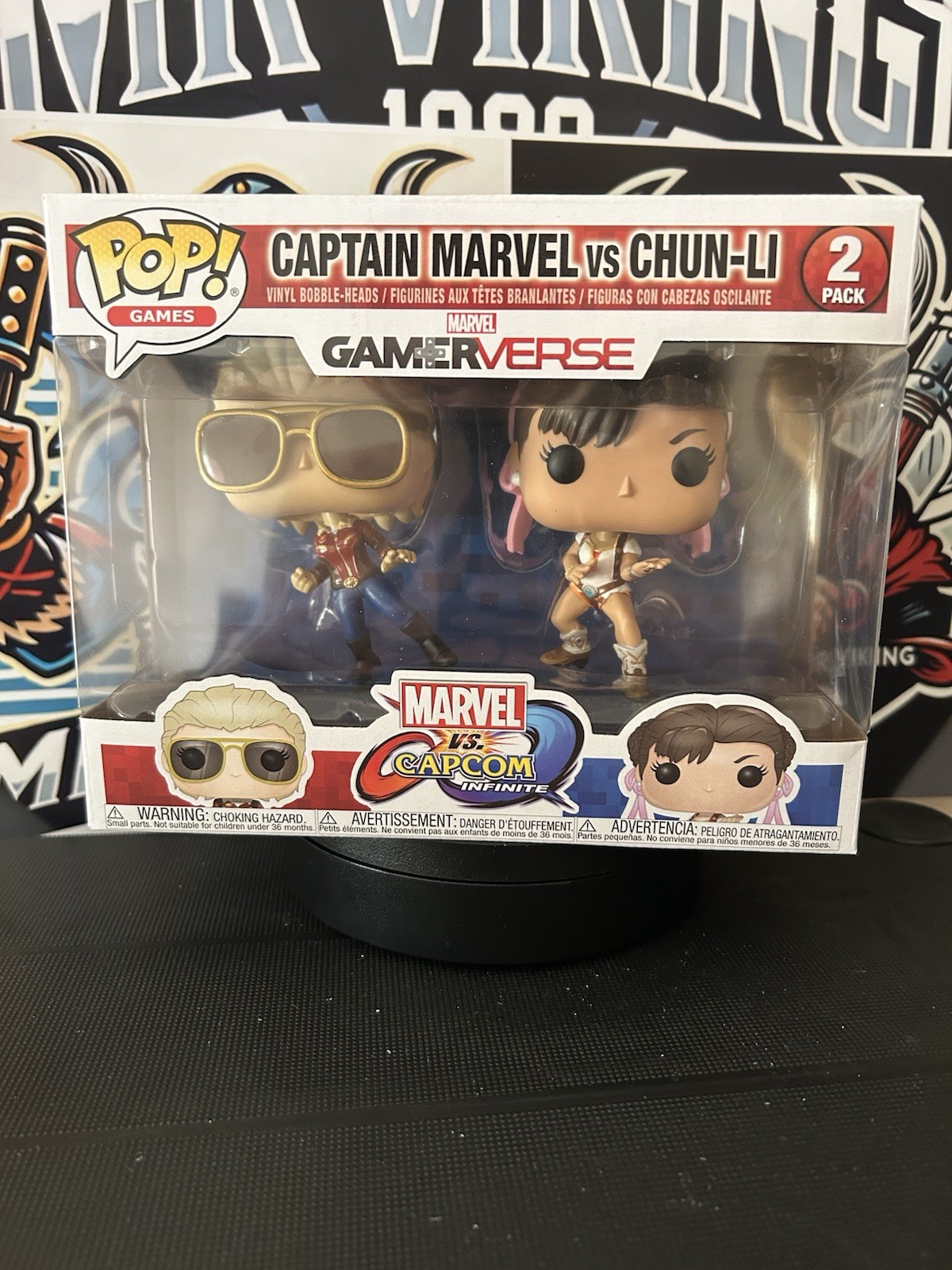 Funko Pop Games Captain Marvel Vs Chun Li 2 Pack Capcom Infinite Gamerverse image 7