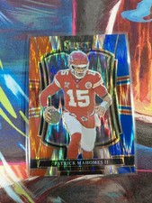 Patrick Mahomes Red & Blue Shock 2025 Select NFL Kansas City Chiefs