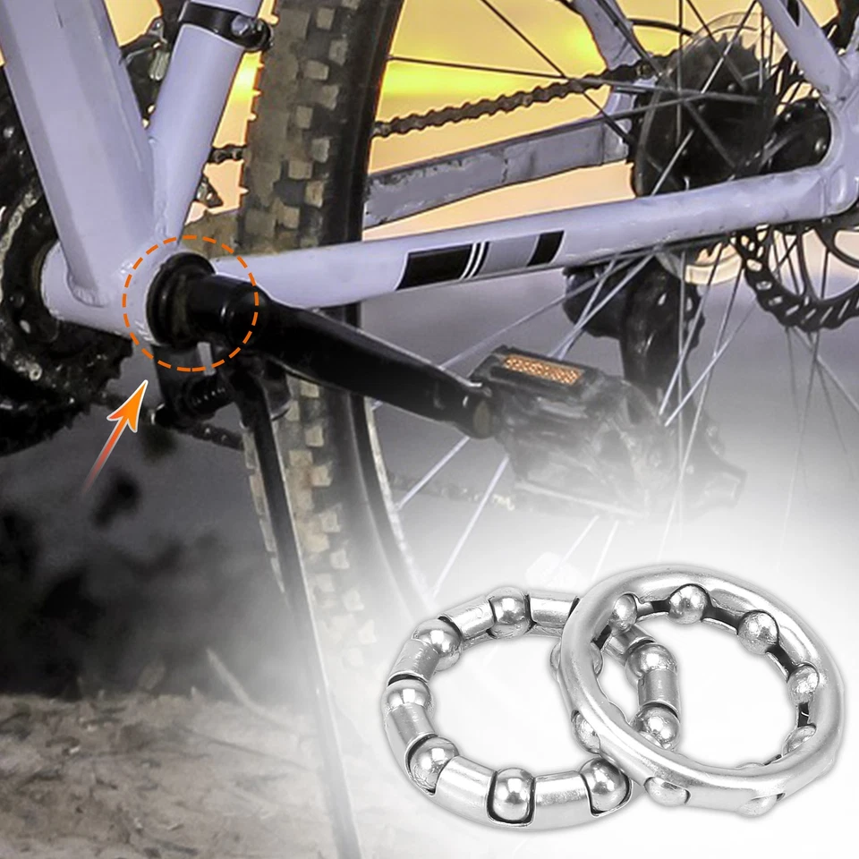 2pcs 44.5mm x 9 Ball Bearings Cages Crank Wheel Bearing Retainer for Bicycle - Image 2 of 4