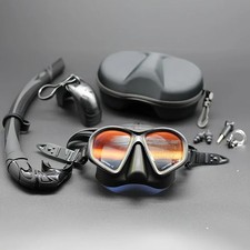 Set Maschera Snorkeling Subacquea Professionale Nuoto Subacqueo Anti Nebbia Adulti