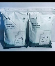 Motif Medical Breast Milk Storage Bags LOT 200 COUNT 8oz Single Use BPA-Free NEW