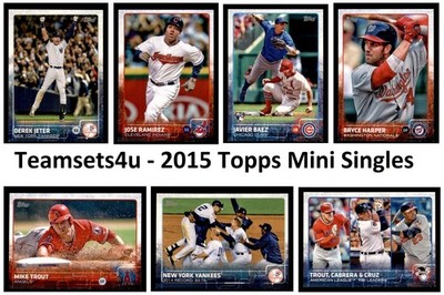 2015 Topps Mini Baseball 251-500 * Set Break * * Pick a Card * *