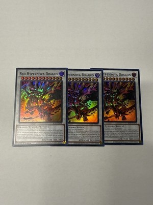 3x Red Hypernova Dragon BLZD-EN038 super rare 