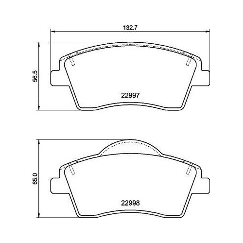 Plaquettes Brembo P86033 pour remplacer les freins usés des voitures Volvo