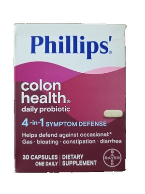 Phillips Colon Health Daily Probiotic Dietary Supplement 30ct Exp 12/26+