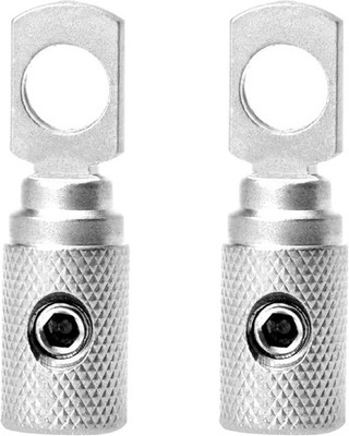 RT8N 2 Pack Screw Ring Terminal Set (8 Gauge, Nickel)