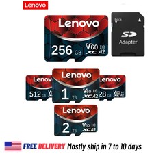 Lenovo Memory Card 1TB 2TB High Speed Micro TF SD Card 512GB SD Card V60 U3 TF C