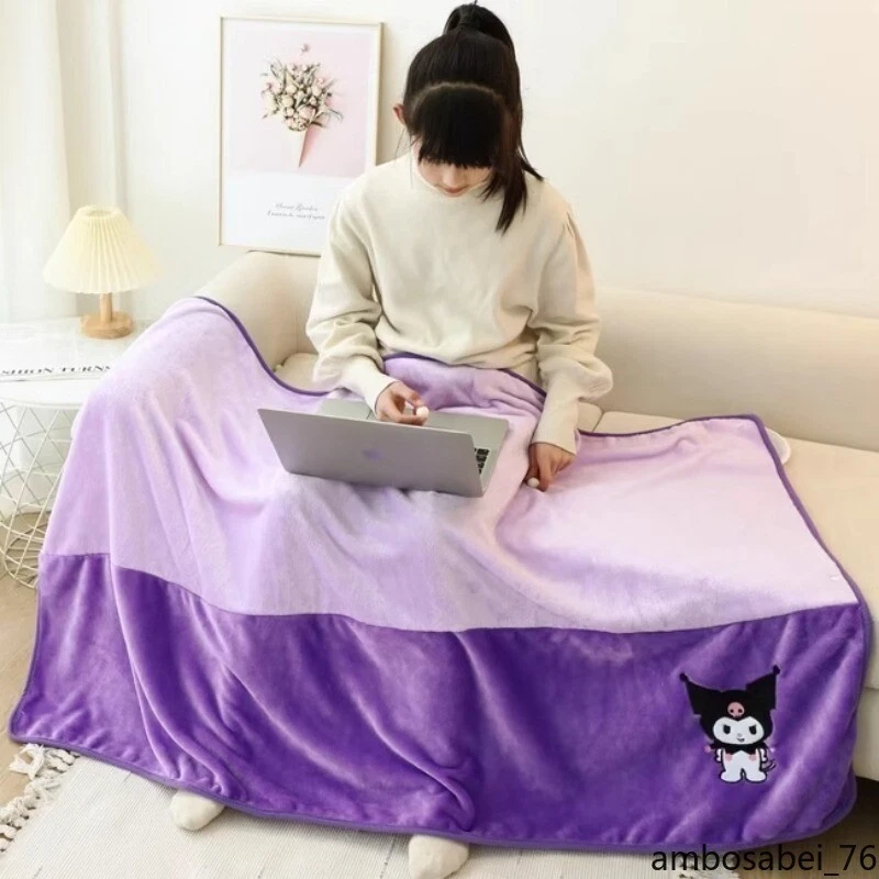 Kuromi My Melody Hooded Cloak Warm Nap Cloak Office AirConditioning Blanket Gift - Image 2 of 4