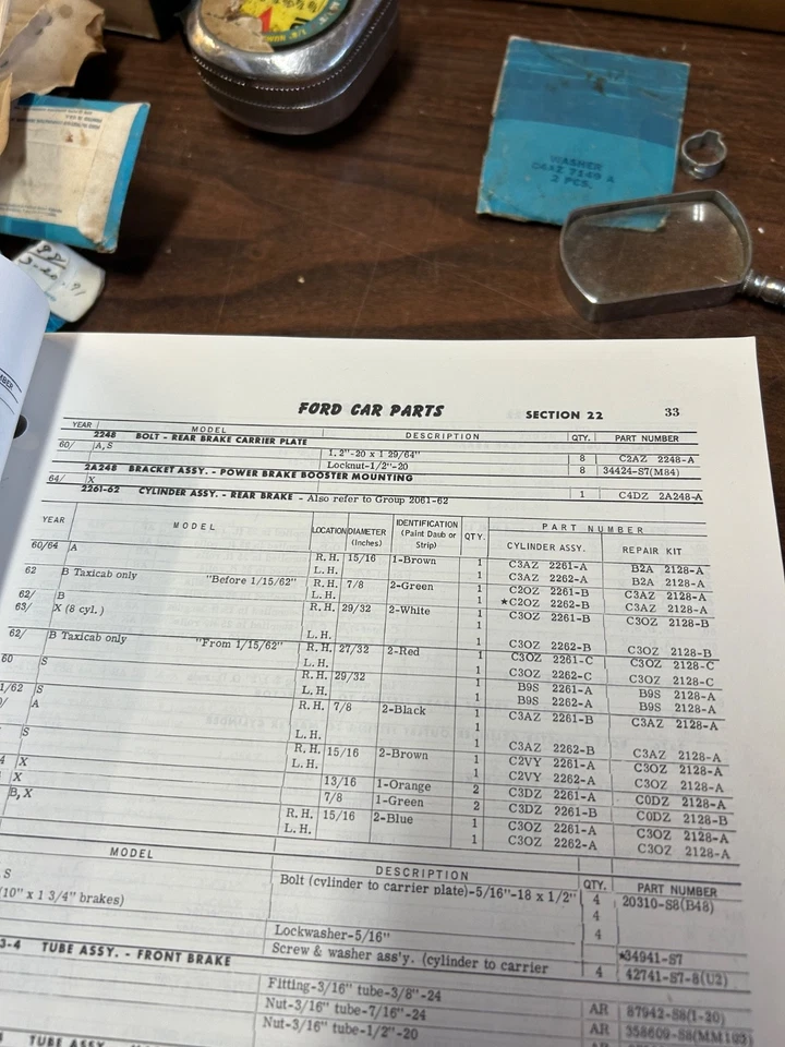 NOS FORD 1961-62 THUNDERBIRD RH REAR WHEEL CYLINDER C3AZ-2261-B - Image 2 of 4