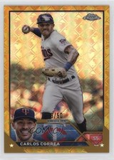 2023 Topps Chrome Logofractor Edition Gold Refractor 28/50 Carlos Correa 1bl0