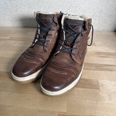 Bugatti Boots Men's High Top Trainers Sherpa Lined 321794503200 Size Eur 46 Us12