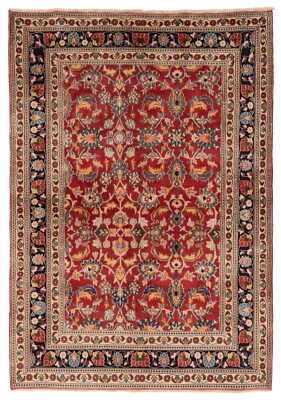 Moud Handgeknüpfter Orientteppich 190x130 cm-Fine,Orient,Carpet,Rug,Rot
