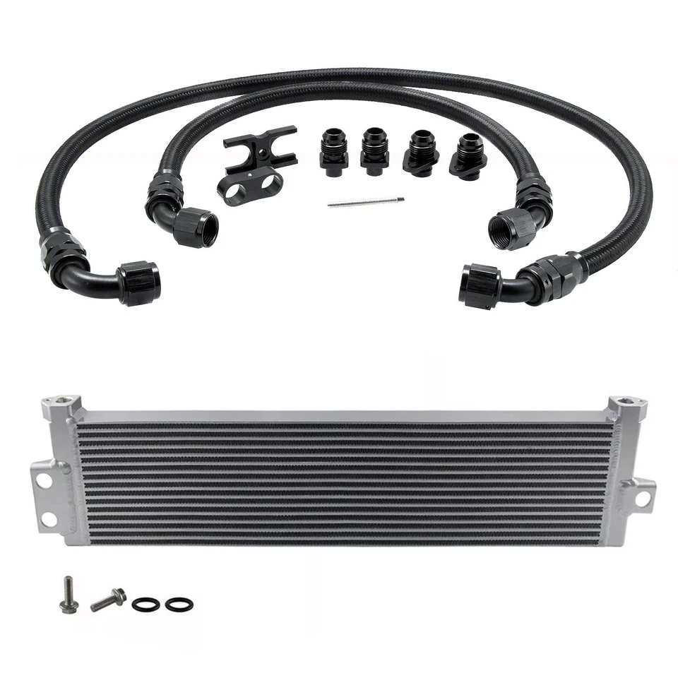 Aluminum Oil Cooler+Line Kits for 2015-2020 BMW M3 M4 M2 S55 F80 F82 F83 F87,F8X Foto 3 de 4