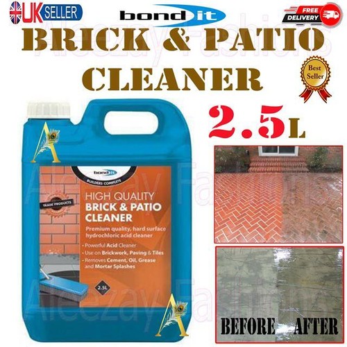 Bond It Brick & Patio Acid Cleaner 2.5 Liter Powerful Acidic Cleaning