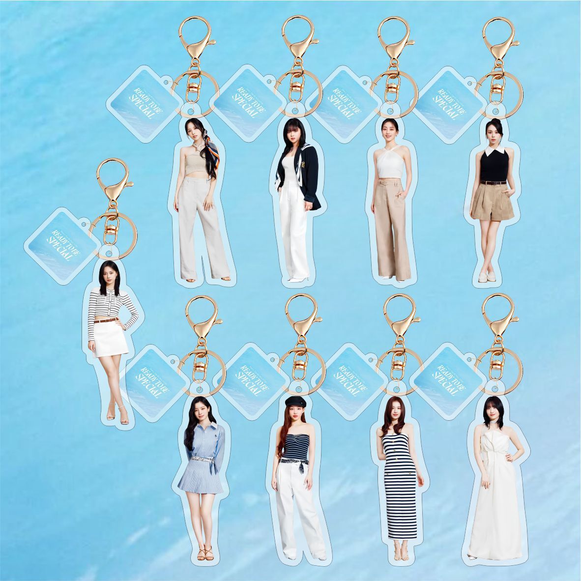 アイドル Twice Jeongyeon Figures Key rings TWICE - LOVELY Face Keyring ['THIS IS FOR' World Tour in