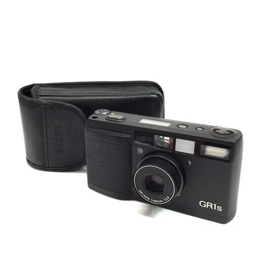 [Good] Ricoh GR1s Compact Film Camera Black w/ Case From Japan 208 6284738