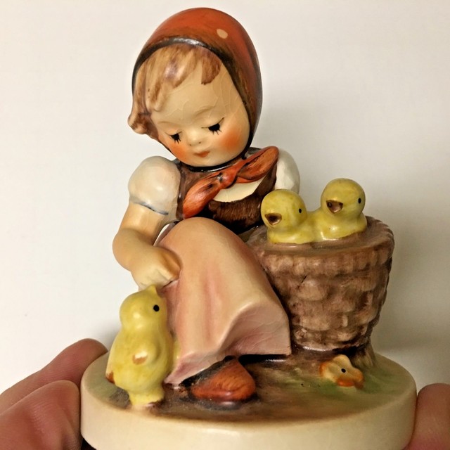 VINTAGE HUMMEL GOEBEL CHICK GIRL FIGURE 57 WEST GERMANY eBay