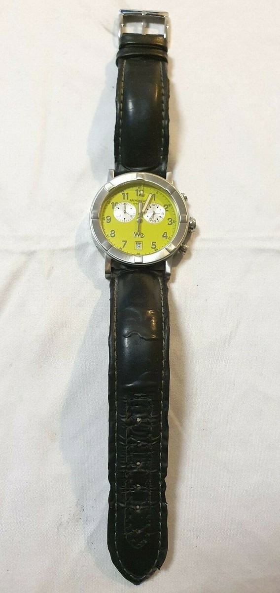 ラウリンゼ Raymond Weil Parsifal W1 Chrono 8000 Steel 39MM Yellow/Green | eBay