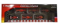 Burago Ferrari Racing Formula 1 F1 6x 1:43 Scale Diecast Metal 6 Pack NEW RARE 
