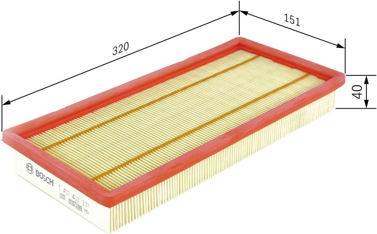 Filtro Aria Bosch S3317 - Ricambio Auto Di Alta Qualità | Per Protezione Motore E Abitacolo - Foto 2
