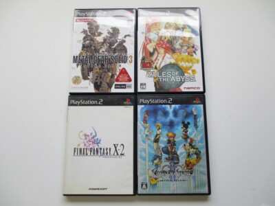 PlayStation 2 Metal Gear Solid 3 Snake Eater Tales of the Abyss etc Lot of 4