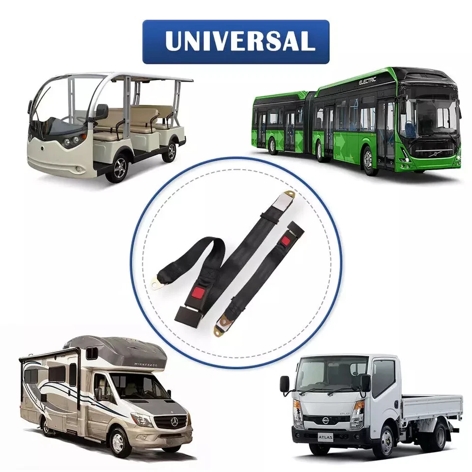 1Set Seat Belt With bolts Adjustable 2 Point For Dodge B350 1993-1994 Adjustable - Изображение 3 из 4