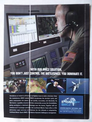 8/2004 PUB LOCKHEED MARTIN RAYTHEON L3 E-10A BMC2 US AIR FORCE ORIGINAL ANZEIGE