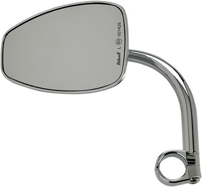Biltwell Inc. 6504-501-531 Teardrop Utility Mirror w/ Clamp on Mount for 1in.