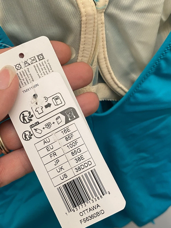 FANTASIE Ottawa Twist Underwire Una Pieza 38DDD Nuevo Con Etiquetas Foto 3 de 4