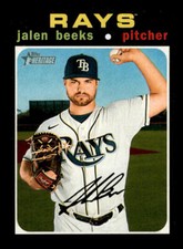 2020 Topps Heritage Jalen Beeks #652 Tampa Bay Rays
