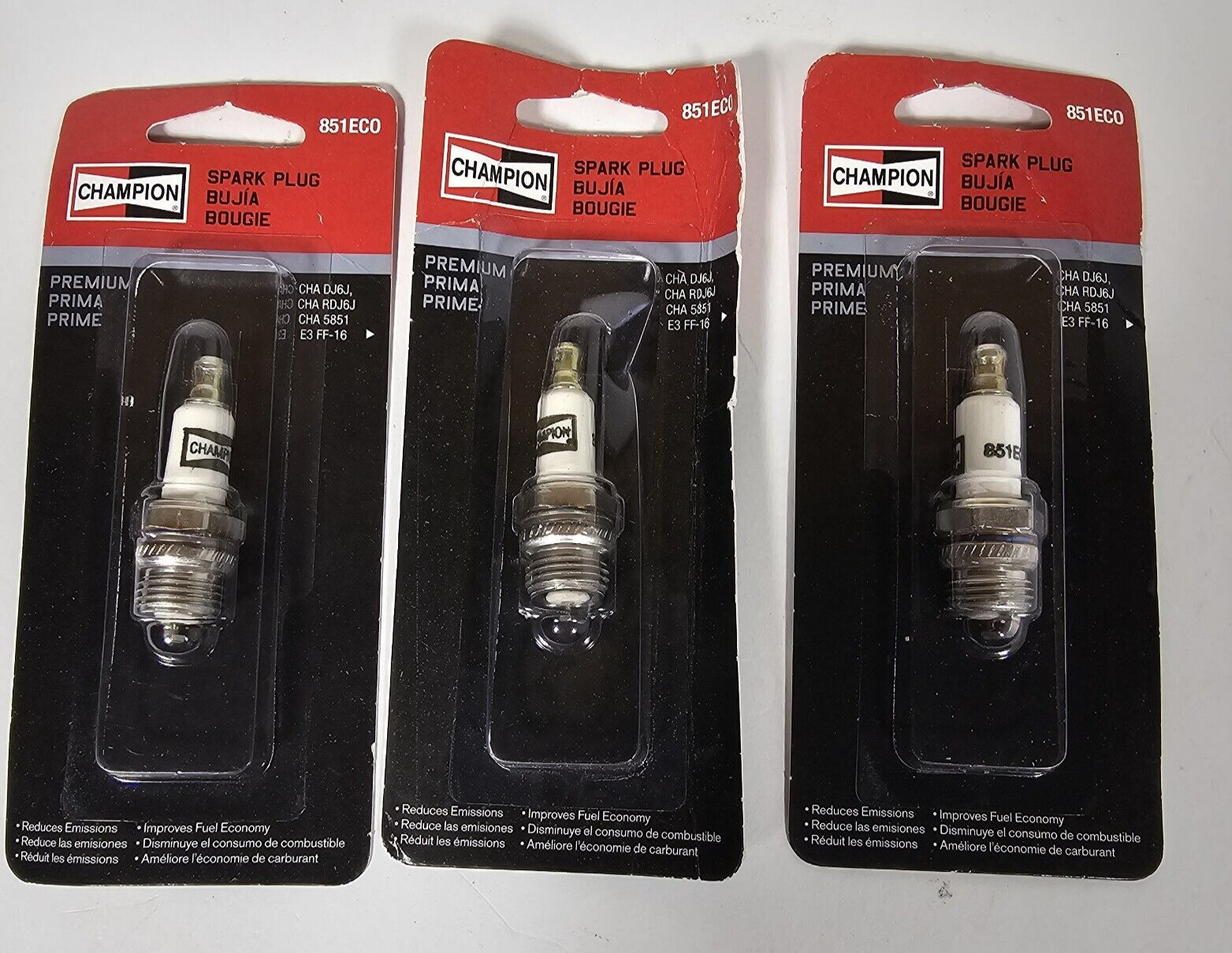 Lot Of 3 Champion 851EC0 Spark Plug