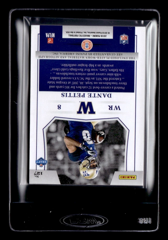 2018 Panini Majestic #127 Dante Pettis #/199 - Image 2 of 2
