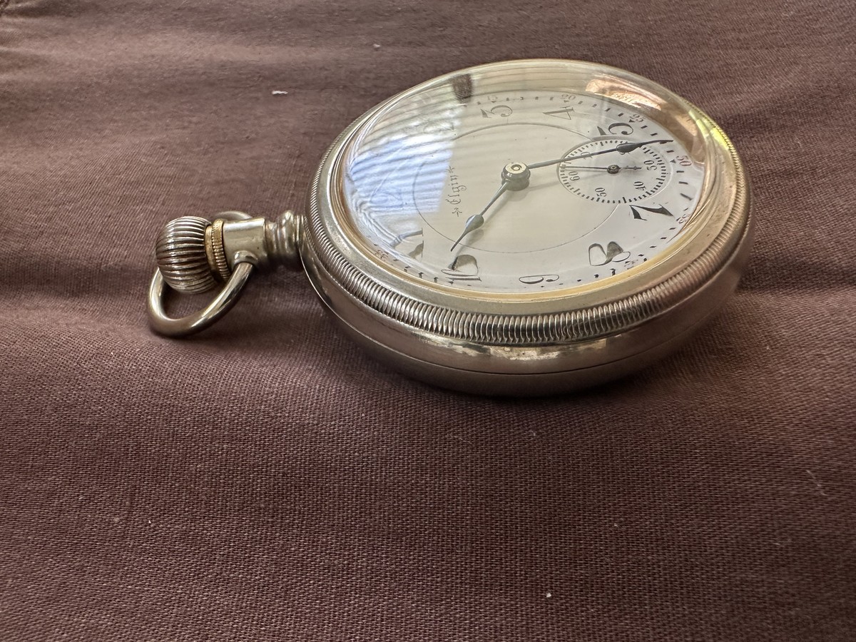 1900 Elgin Grade 252 Model 7 18s 21j Father Time RR grade Pocket