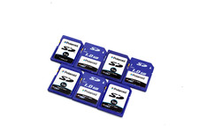 Lot of 7 Polaroid By PNY 1GB SD Genuine Camera Memory Card