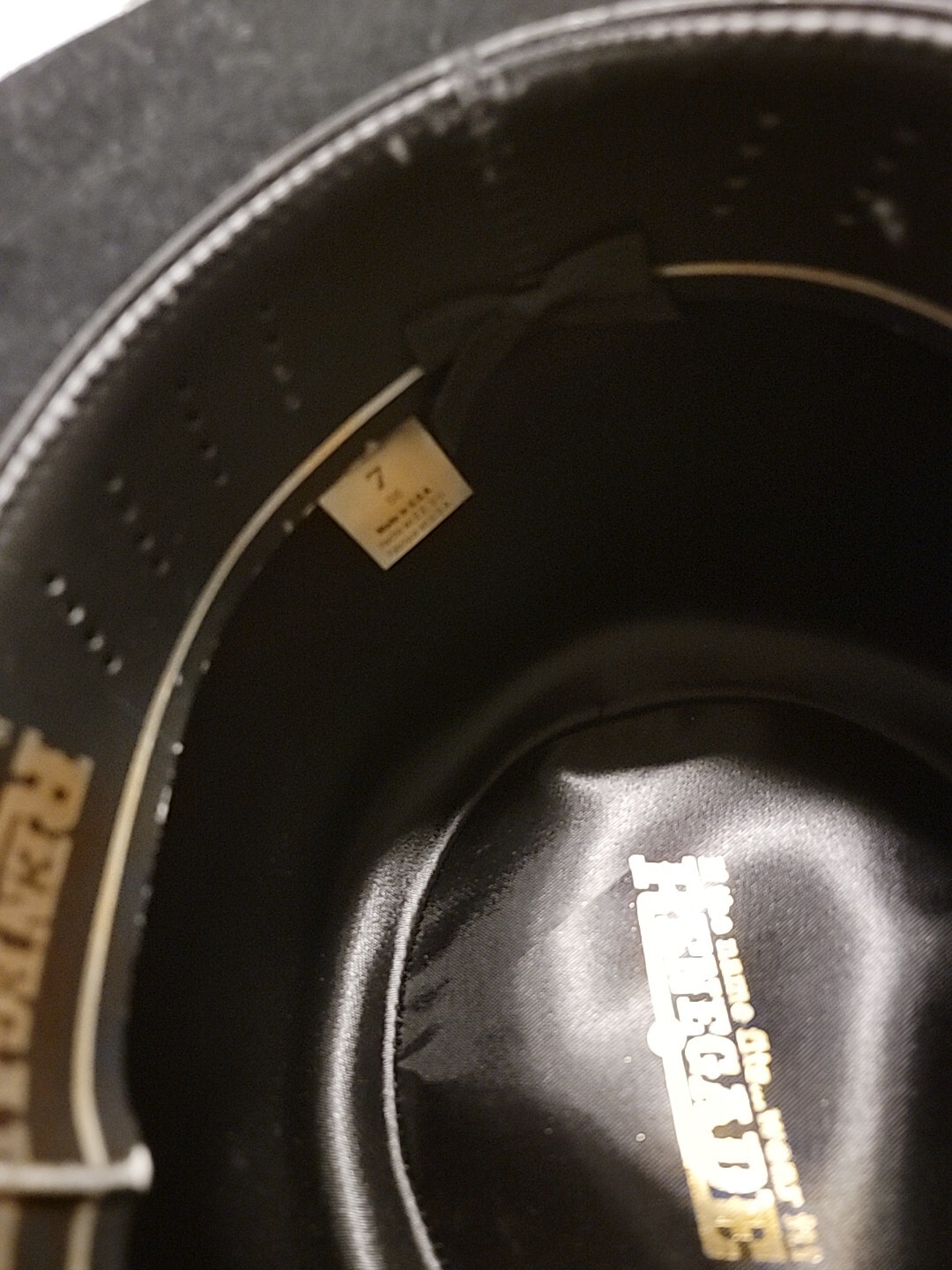 Black Cowboy Hat Size 7 Renegade - image 4