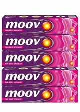 Moov Fast Pain Relief Cream 100 Ayurvedic Formula Nilgiri Oil- 50g Pack of 5 
