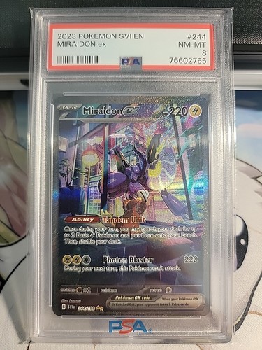 Miraidon ex graded PSA 8 for sale on eBay