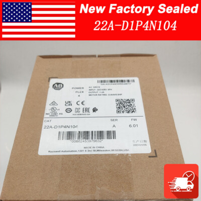 AB 22A-D1P4N104 PowerFlex4 AC Drive 22AD1P4N104 NEW Factory Sealed 2023 TX stock