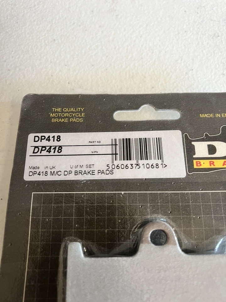 Frenos DP Yamaha - DP418 - Pastillas de freno de metal sinterizado estándar Foto 3 de 3