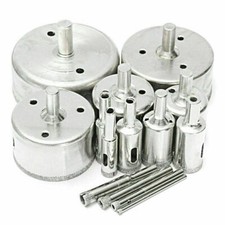 DIAMANT FLIESEN GLAS BOHRER 3-120mm KERAMIK FEINSTEINZEUG STEIN BOHRKRONE GRANIT