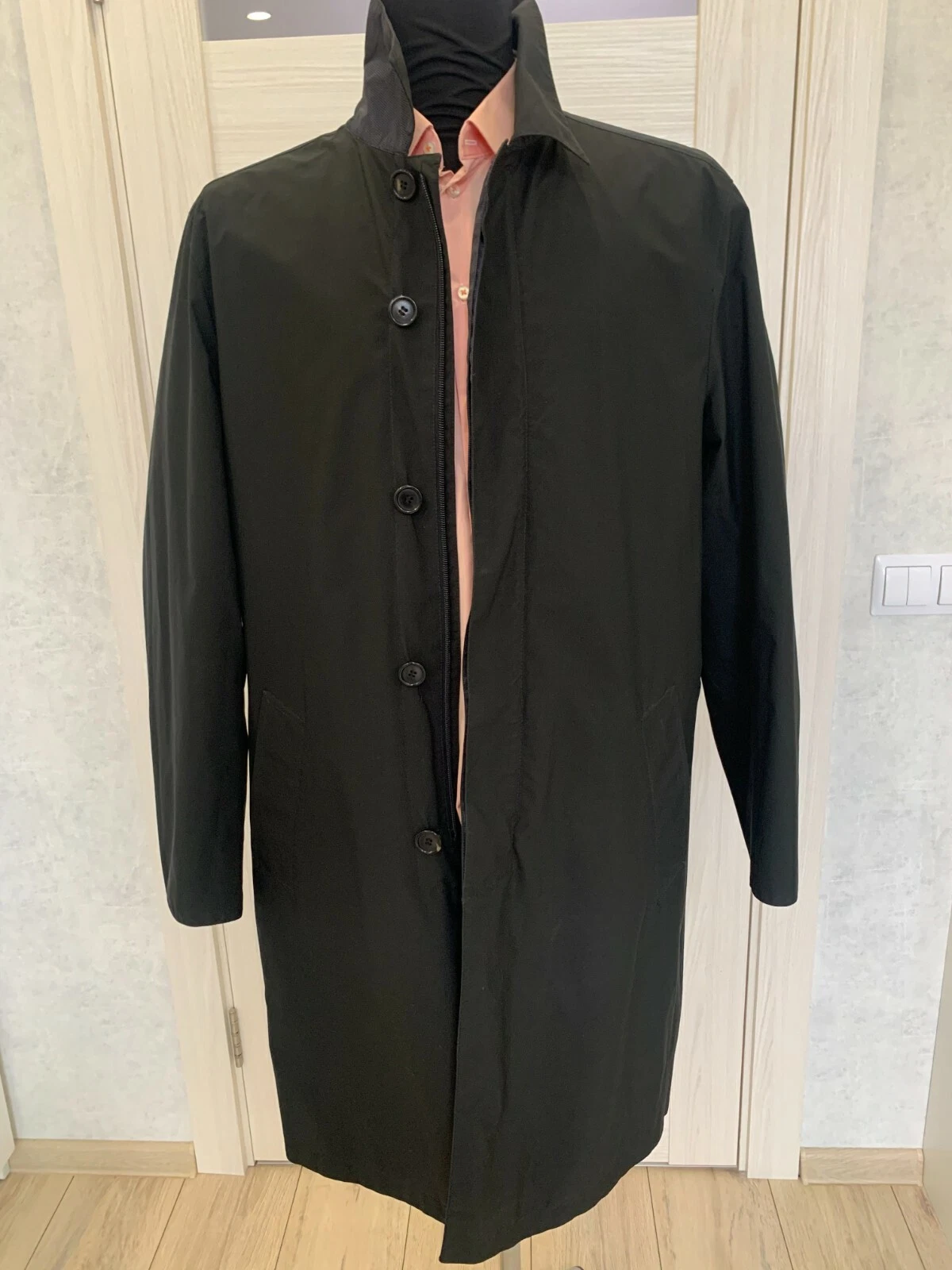 PRADA Giacca Trench Leggero Impermeabile Winbreaker Impermeabile Reversibile