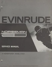 1972 EVINRUDE  NORSEMAN 21 HP SNOWMOBILE SERVICE MANUAL P/N 262167 (624)